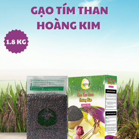 GẠO TÍM THAN HOÀNG KIM (1,8KG/HỘP)