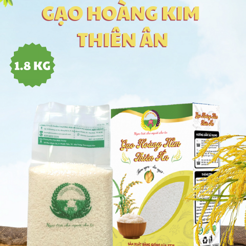 GẠO HOÀNG KIM THIÊN ÂN (1.8KG/HỘP)