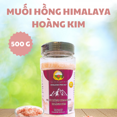 MUỐI HỒNG HIMALAYA HOÀNG KIM (500G/HŨ)